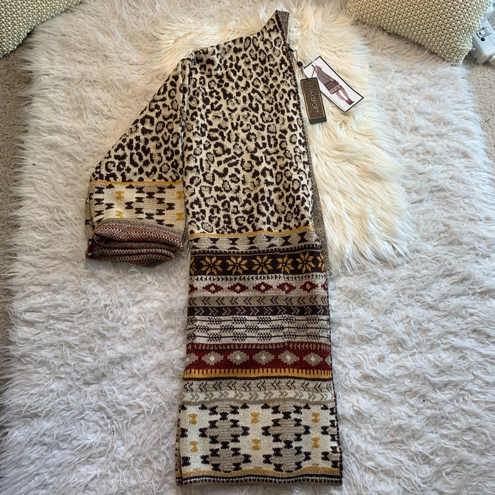 MAXSPORT Cheetah open sweater duster - Picture 2 of 6